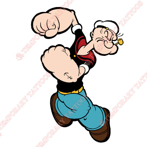 Popeye the Sailor Man Customize Temporary Tattoos Stickers NO.3615